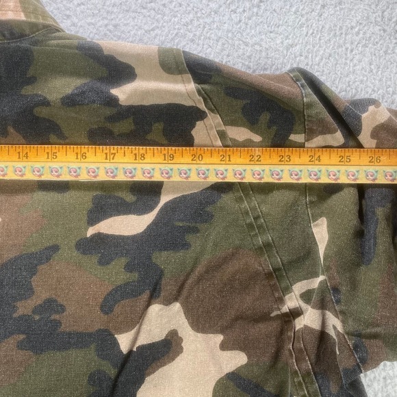 Vtg Winchester Canvas Button Up Outer Shirt Men XL Camo Jacket Lightweight - Picture 8 of 10
